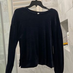 Velvet long sleeve shirt